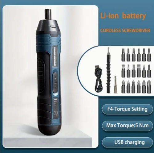 3.6V 리튬 무선 드라이버 세트 전동 스크루드라이버 4단 토크 조절 기능